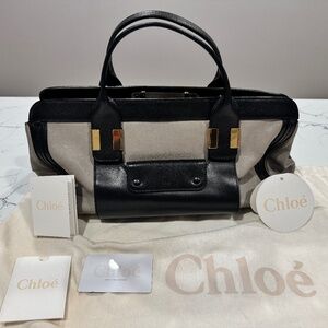 Chloe - Grey Colorblock Handbag